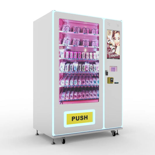 Factory Produces Customizable Dual Screen Large Capacity Combo Vending Machines Selling Beauty and Phone Cases