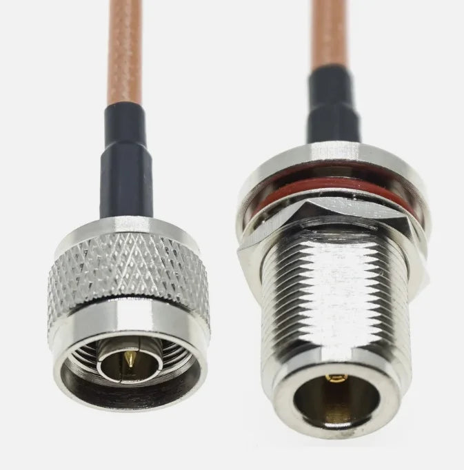 N Male to N Female Jack Nut Connector RF Pigtail Coaxial Jumper Cable RG400