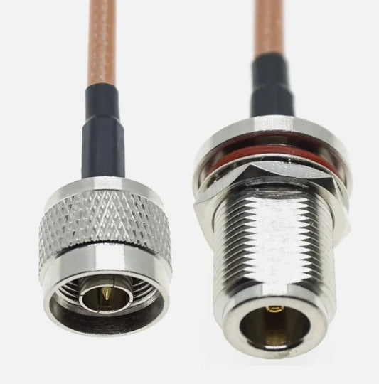 N Male to N Female Jack Nut Connector RF Pigtail Coaxial Jumper Cable RG400