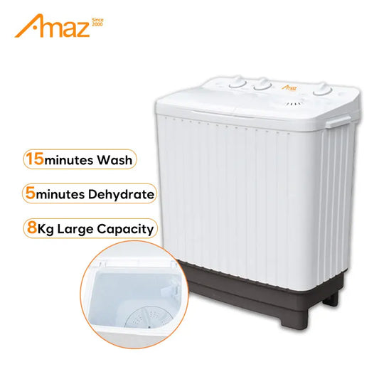 6kg Washing Machine Top-Load Washers Semi-Automatic Mini Washer Portable Washing and Dryer Machine