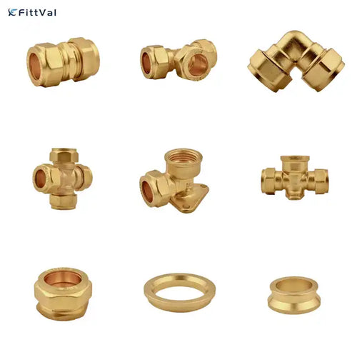 OEM Bathroom Accessories Female Wallplate Thread Brass Pipe Fittings for Plumbing