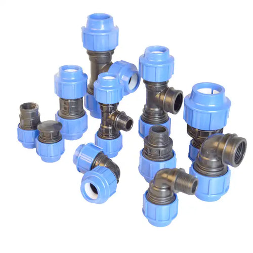 PN16 high quality irrigation HDPE PP Compression fittings reducing coupling PE Push Fit quick connector