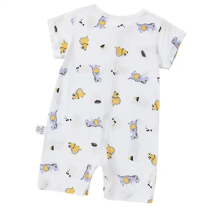 Short Sleeve Newborn Bamboo Fiber Baby Rompers