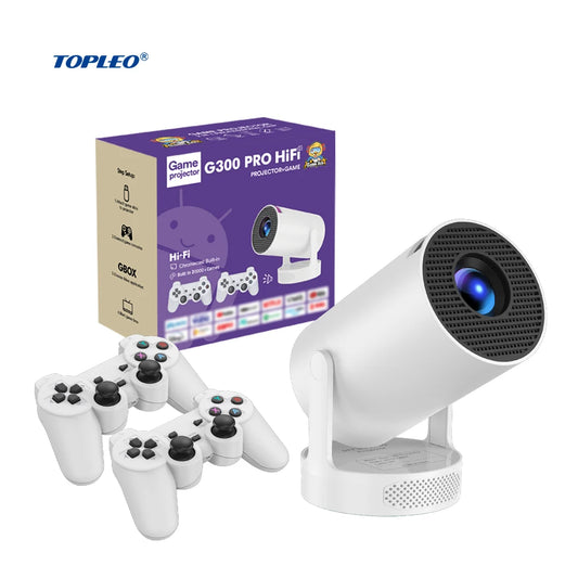 Topleo gaming projector Android 11 8k 3d hy300 pro smart game console projector home 4k video portable mini android projector