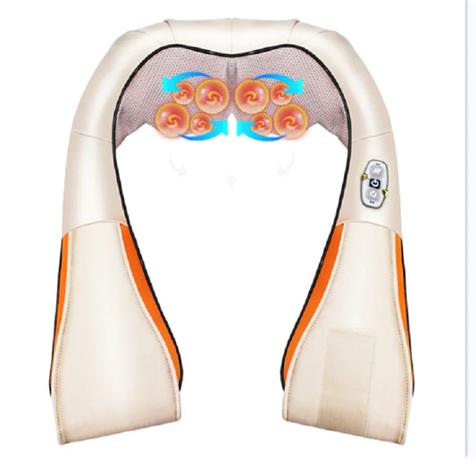 Back Shoulder and Neck Massager Body Relaxing Massage Shawl Comfortable Shiatsu Back Massager with Heat