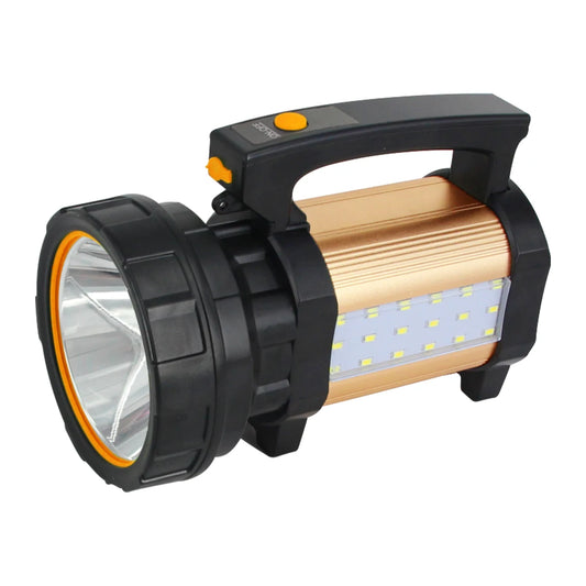 LED Searchlight Torch Camping SOS Search Lamp With SMD Sidelight