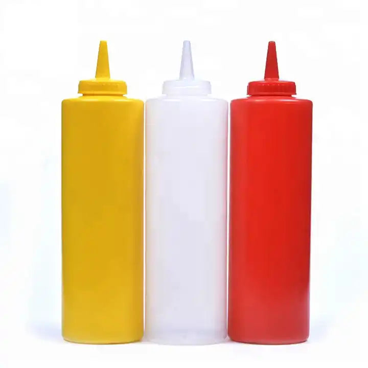 refillable Ketchup Bottle Plastic Sauce Dispense Squeeze Bottle