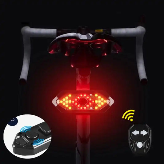 Remote Control Bicycle Turn Signal Usb Led Tail Light For Electric Scooter