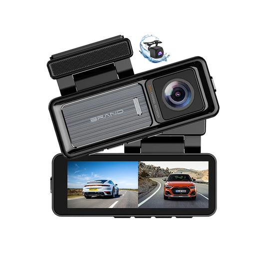 ISO CE Factory Custom 2 Channel 4K+AHD1080P Dashcam 3.2 Inch Mini Car Recorder DVR with Parking Monitor Loop Recording