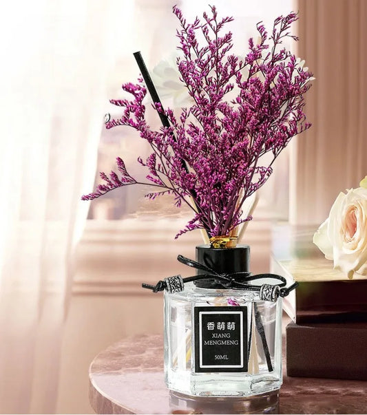 Wholesale 2025 Glass Air Freshener Diffuser Eternal Flower Rattan for Home Bedroom Toilet Deodorization DIY Mosquito Repellent