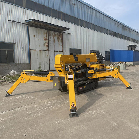 Hot Sale Crane Lifting Equipment Crawler Crane 3 Ton 5 Ton Mini Spider Crawler Crane Towable Boom Lift