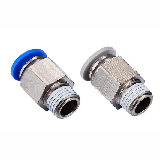 Pneumatic Quick Connector PC Quick Connector air Head PCF With Thread Straight Through Pneumatic Push in Fittings