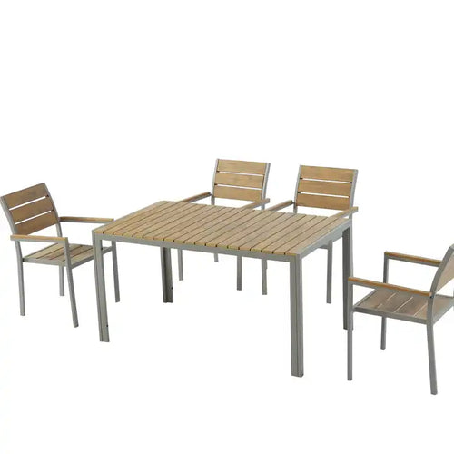 outdoor bamboo chair and table set