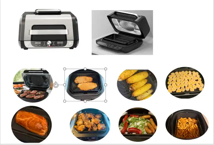 Home Appliances 5L Dual Fryer Electric Smart Oil Free Grill Air fryer cooker oven Air grill