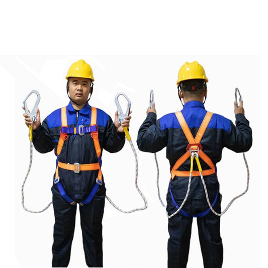 5-Point Full Body Safety Harness Belt with Waist Support for Fall Protection