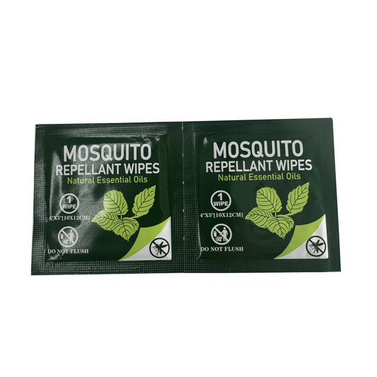 Skin Friendly Disposable Individual Packaging Skin Friendly Natural Mosquito Repellant Wet Wipes
