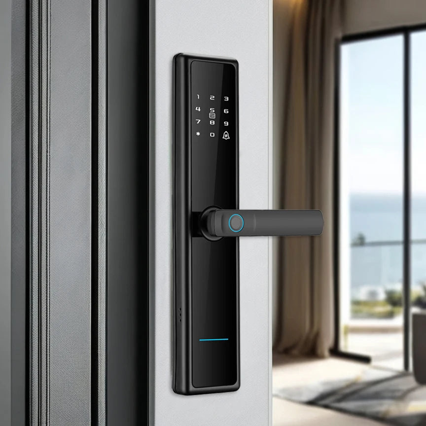 High RecognitionSmartLock ForHomeApartment Waterproof Anti-Theft RFID Fingerprint Password Access Tuya Control For Wood