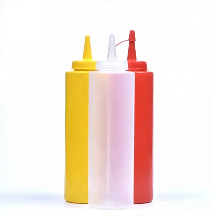 refillable Ketchup Bottle Plastic Sauce Dispense Squeeze Bottle