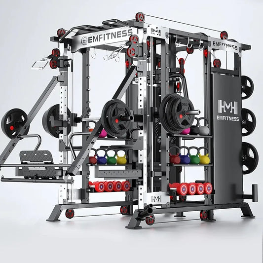 High Quality Heavy Duty Multi-functional Smith Machine Professional Gym Uses Shaping Muscle Toning Exercises Strength Training