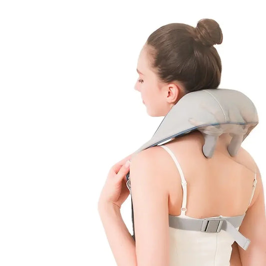 Wireless Electric 3D Deep Kneading Shiatsu Shoulder Massager for Car Back Body Neck Shoulder Massager With Heat