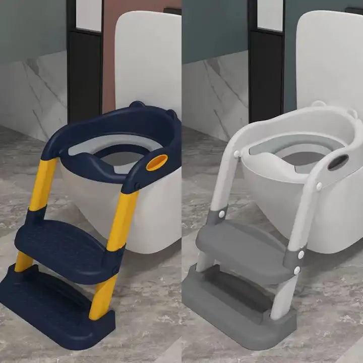 foldable portable children kids step stool ladders chair toilet seat baby potty training