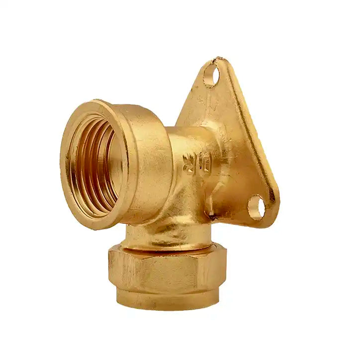 OEM Bathroom Accessories Female Wallplate Thread Brass Pipe Fittings for Plumbing