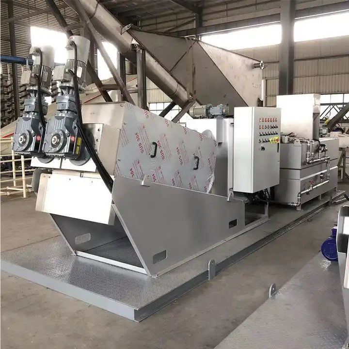 Screw Press Dewatering Sludge Automatic Filter Press Machine