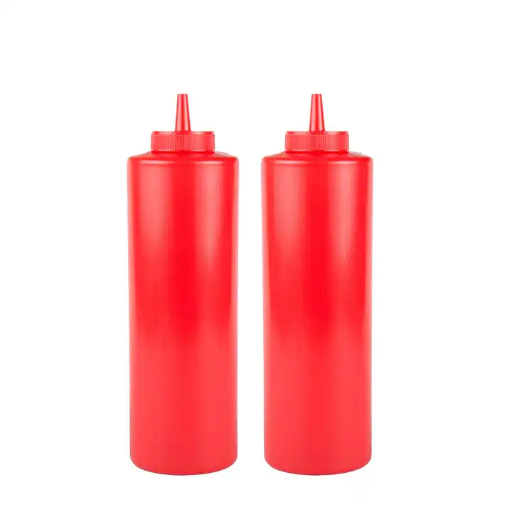 refillable Ketchup Bottle Plastic Sauce Dispense Squeeze Bottle