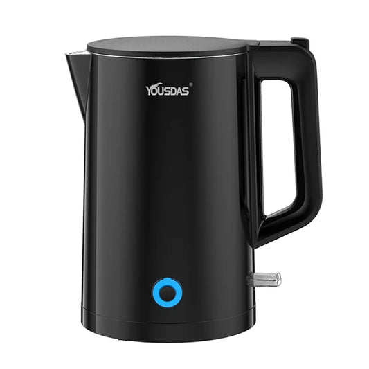 New Design Multi Color Option 1.8liter Double Wall Fully Automatic Electric Water 'kattle' Heating Kettle/pot for Home Use
