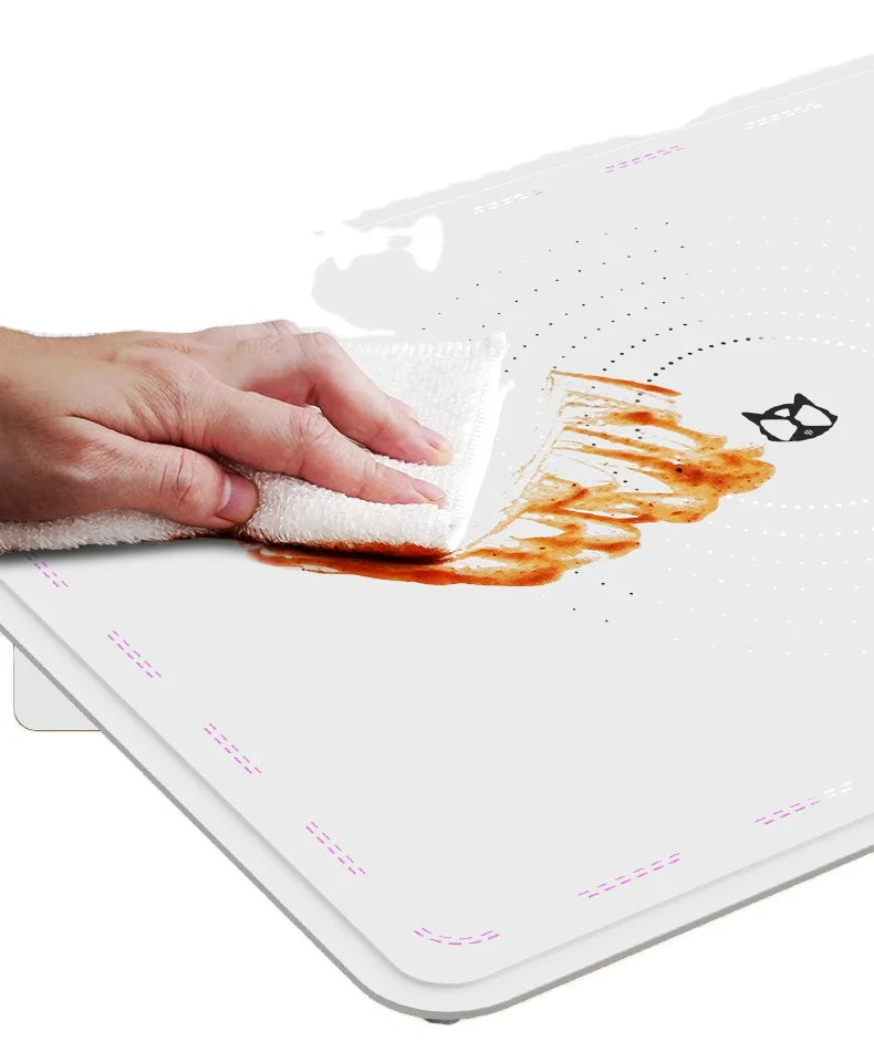 Landwee Lightweight Compact Silicone Waterproof Food Warmer Portable Hot Plate Tray for Warming Temperature Dish Dry Food Plate
