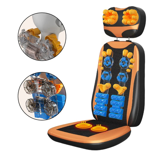 Cheapest Massageador Electric Back Massage for Home Massaging Cushion With Heat Vibration Control Lumbar Vertebra Neck Massager
