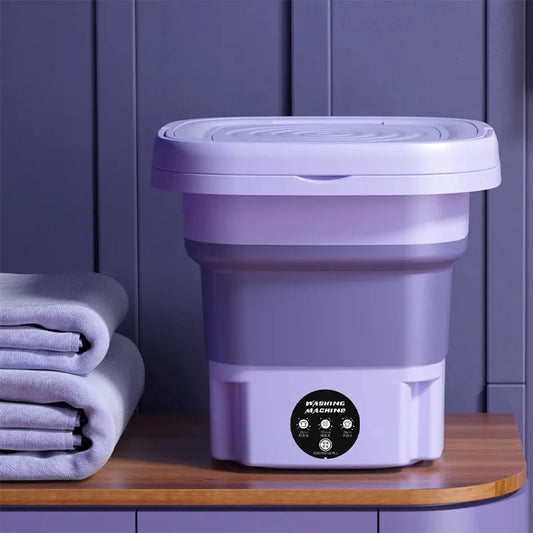 Portable 8L Mini Washing Machine Foldable Wasmachine Laundry Machine Waschmaschine for Baby Clothes Underwear Bra Mini Lavadora