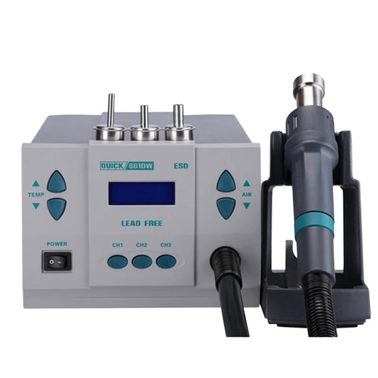 QUICK 861DW 1000W Digital Networked Hot Air BGA Welding Equipment Intelligent Rework Desoldering Station 60W Power for Soldering