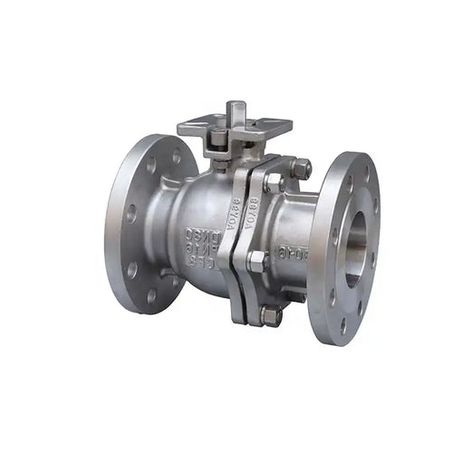 DN15-DN200 stainless steel flange high platform2 way ball valve