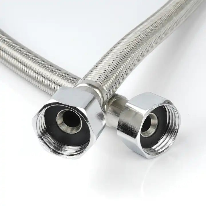 Stainless Steel Bathroom Basin Water Heater Connector Flexible Braided Plumbing Hoses