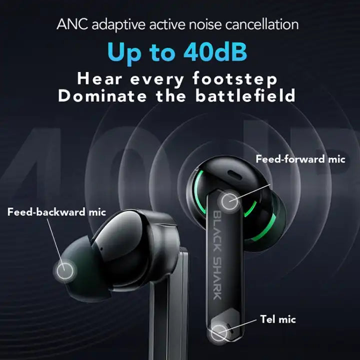 Black Shark Audifonos Noise Reduction Gaming Earbuds