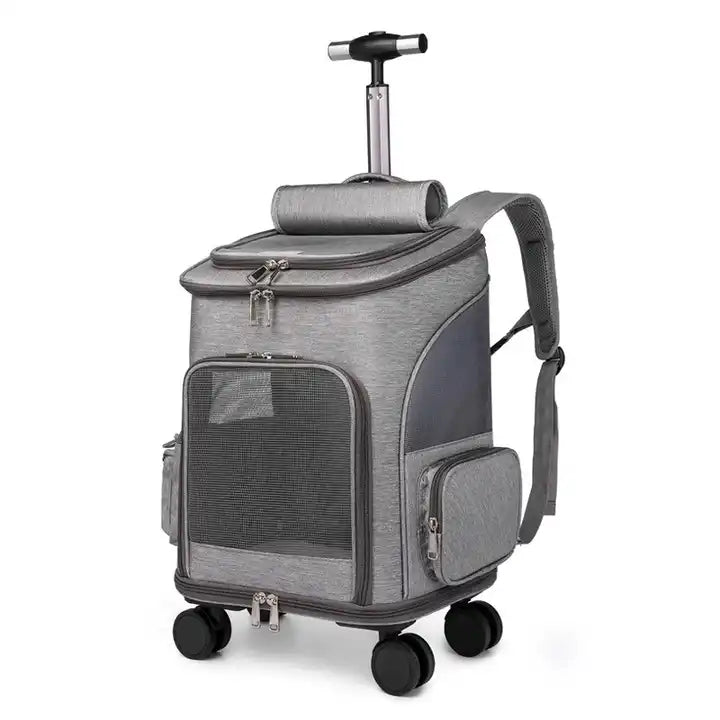 New folding trolley universal pet trolley carrier with wheels