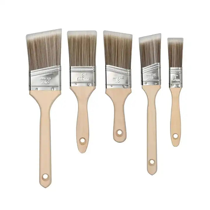 Nylon Synthetic Fiber Stainless Iron Angle Paint Sash Paint Brush