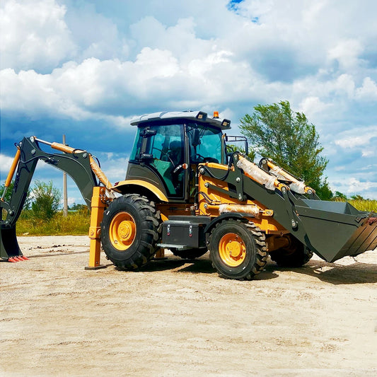 Cheap 4x4 Case Backhoe Loader Diesel Hydrostatic 4 Wheeled Front End Tractor Loader