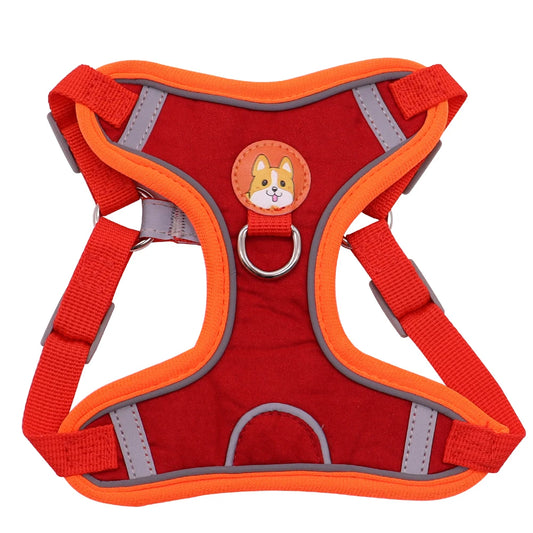 OEM ODM New Style No-Choke No Pull Soft Padded Adjustable Reflective Step-in Pet Cat Dog Vest Harness with Leash