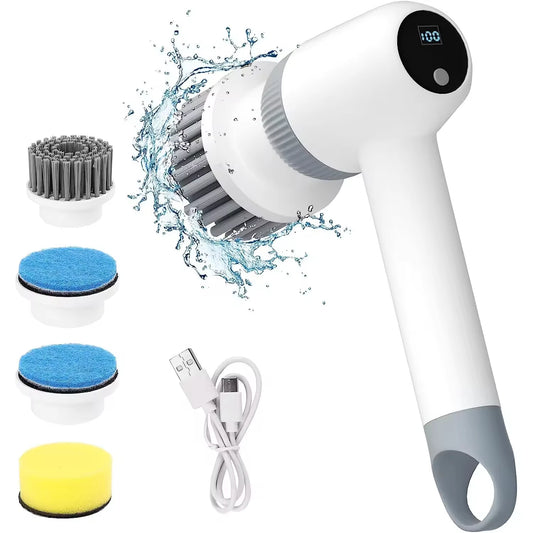 ZY Professional Household Kitchen Bathroom Cleaning Tools Set with Plastic Brush and Sponge Design Scrubber for Deep Cleaning