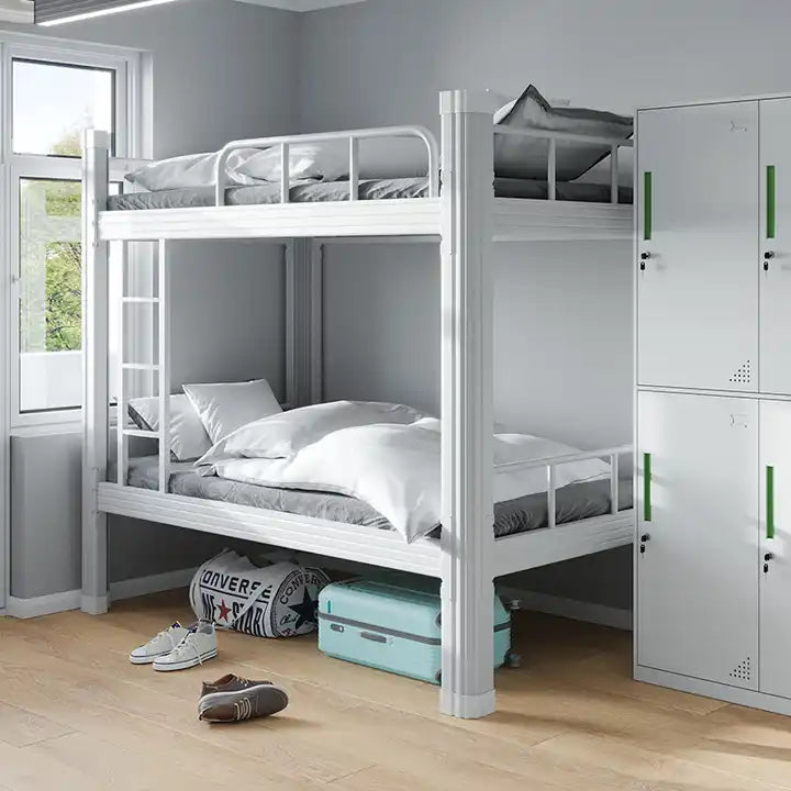 Double Decker Metal Bed WITH STAIRS