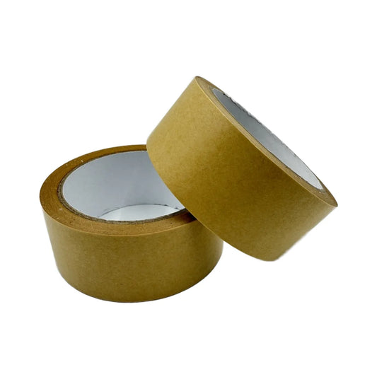 Fsant Customized Kraft Tape High Strength Brown Heat-Resistant Packaging Sealing Water Activated Adhesive Paper Film