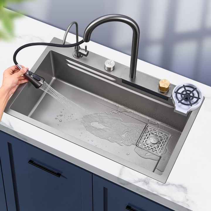 Multifunction Smart Kitchen Sinks Stainless Steel