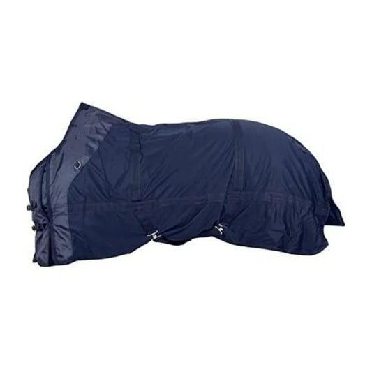 Durable Summer Horse Fly Sheet Horse Protect Breathable Mosquito Repellent Horse Mesh Blanket With Tail Flap Navy Blue