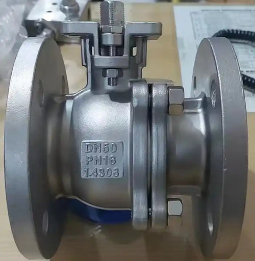 Standard Flange Ball Valve CF8 Stainless Steel Double Flanged Floating Ball