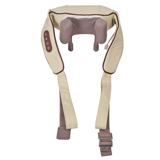 Electric Cordless 3D Back Massager with Heat Deep Shiatsu Neck and Shoulder Hand-Free Device