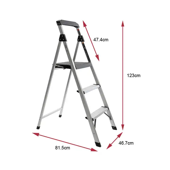 Safety Aluminum Standing Folding Step Ladder