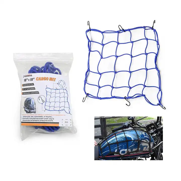 Universal Bungee Cargo Strong Net For Bike And Motorcycle Strong Straps