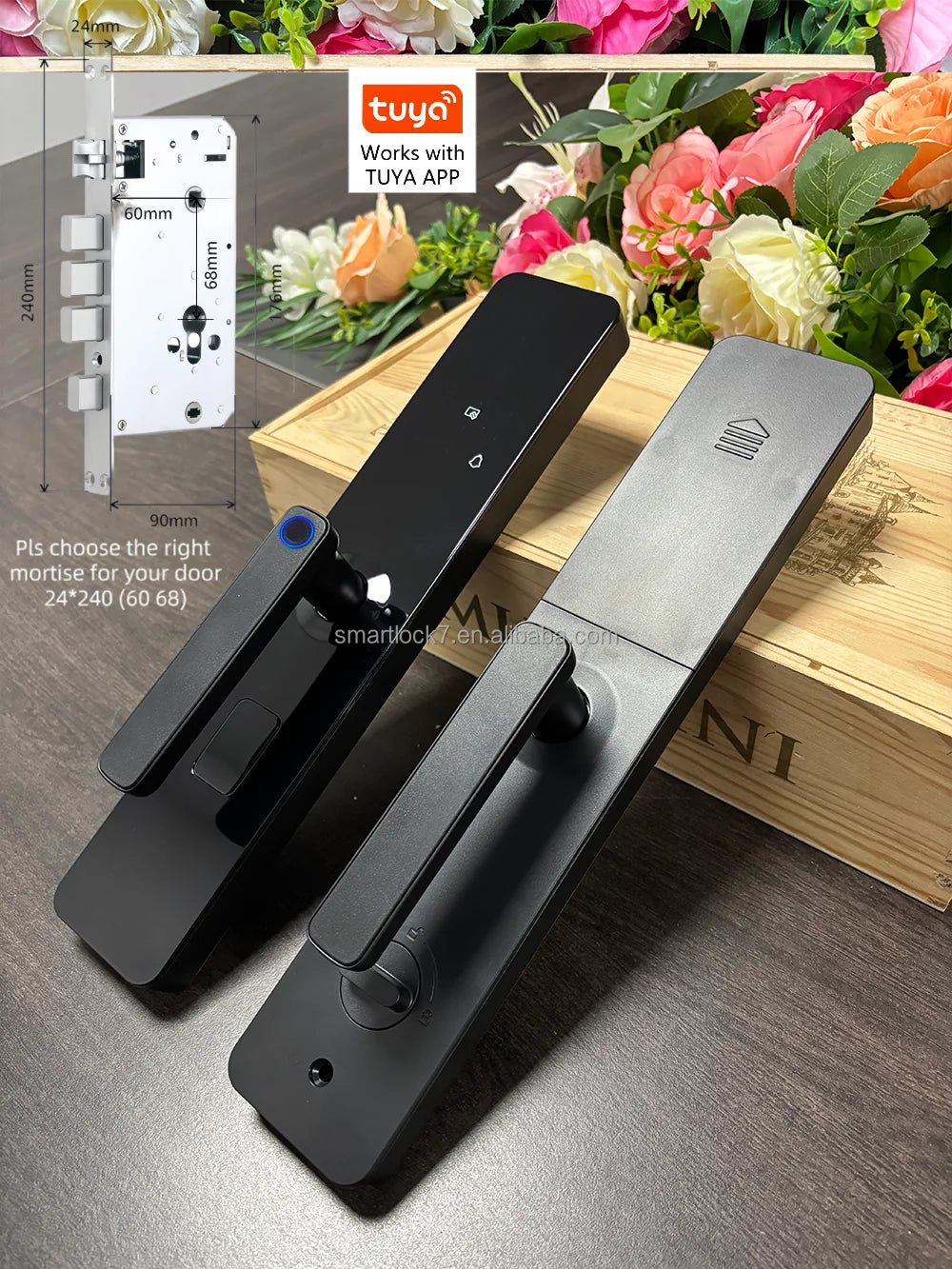Office Fingerprint Lock Smart Home Products WiFi-Connected Tuya Aluminum Fingerprint Password Lock
